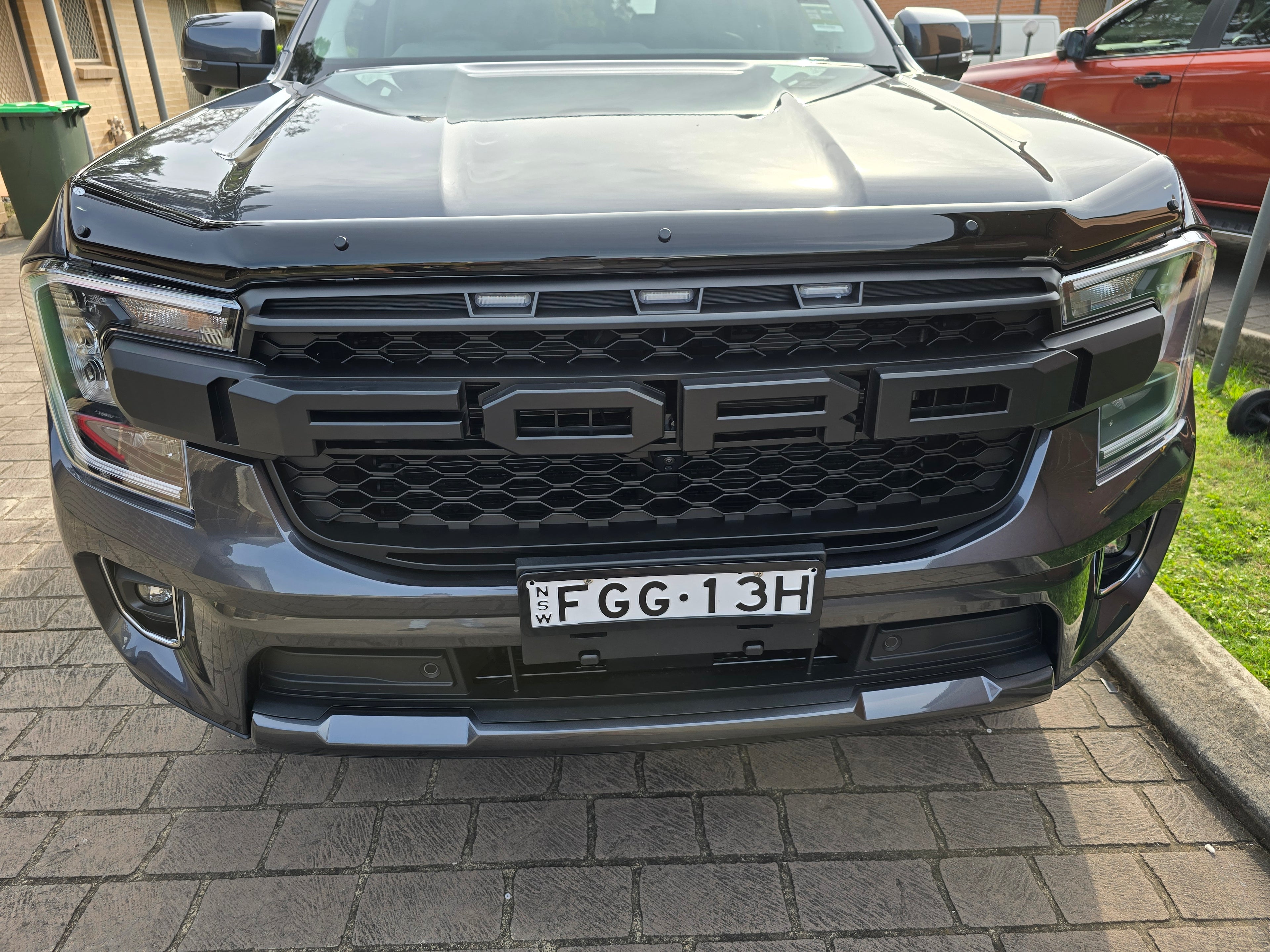 Matte Raptor Style Grille For Ford 2022+