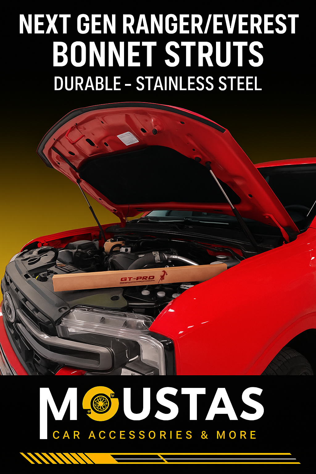 Bonnet Struts For Ford 2022+