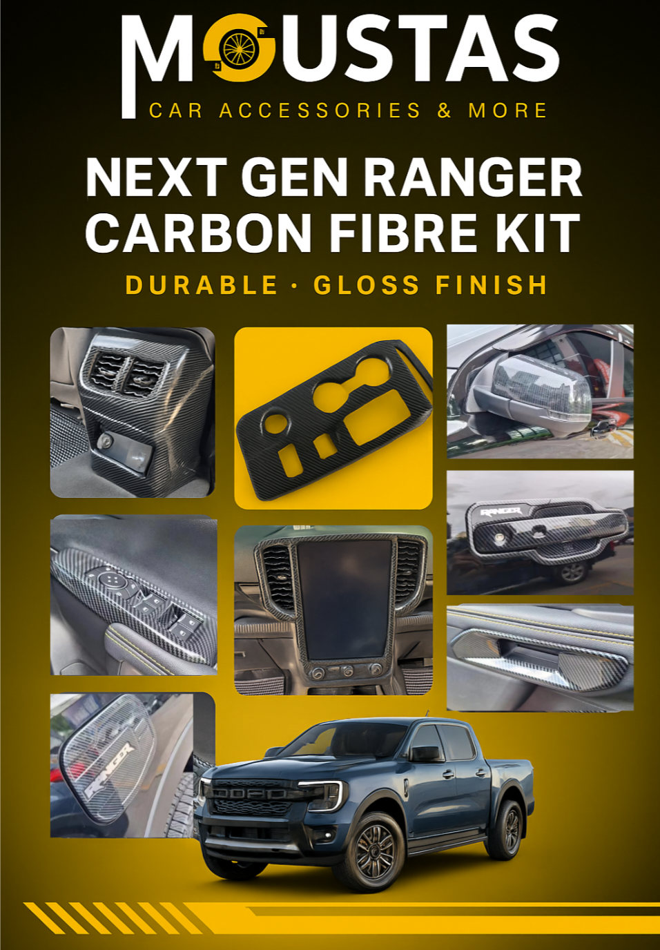 Carbon Fibre Cover Bundle For Ford 2022+