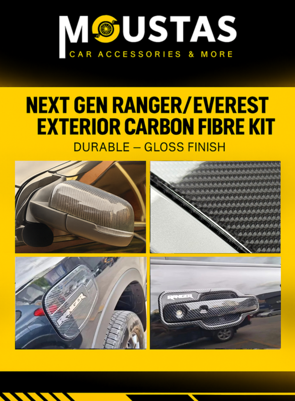 Carbon Fibre Exterior Bundle For Ford 2022+