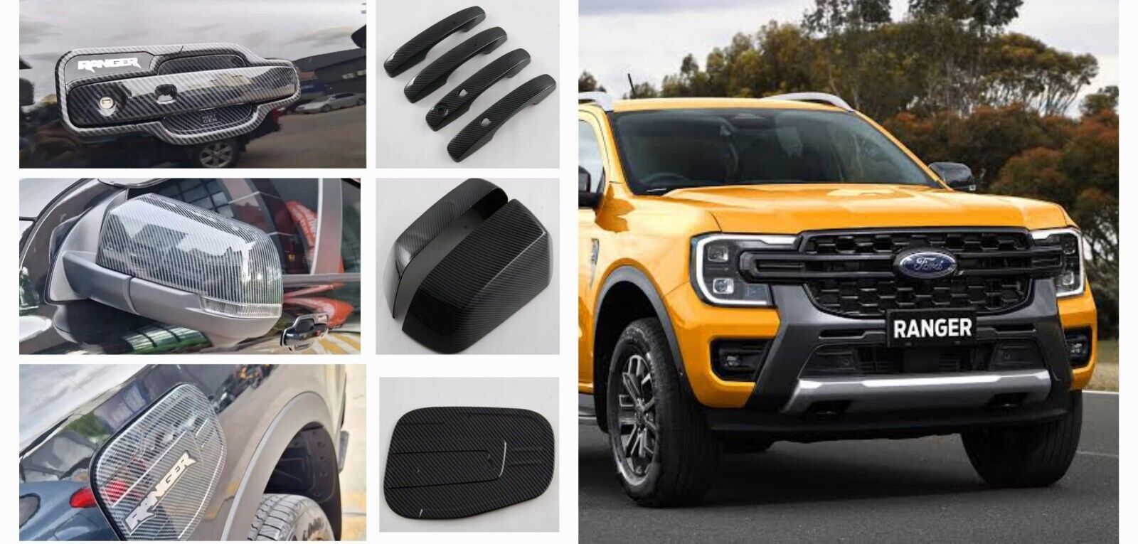 Carbon Fibre Exterior Bundle For Ford 2022+