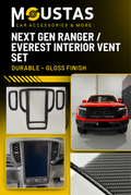 Carbon Fibre Vent Covers For Ford 2022+