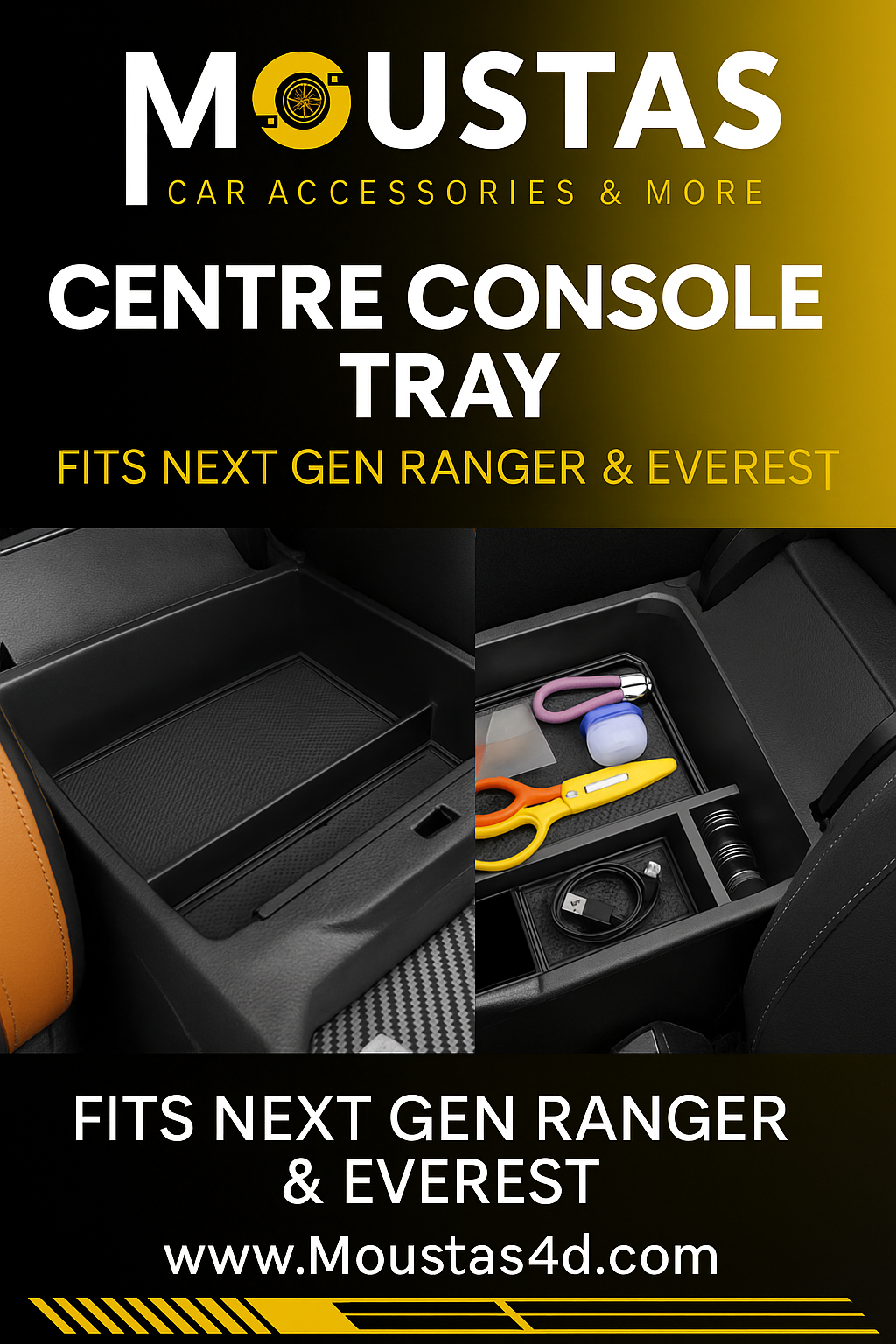 Centre Console Tray for Ford 2022+