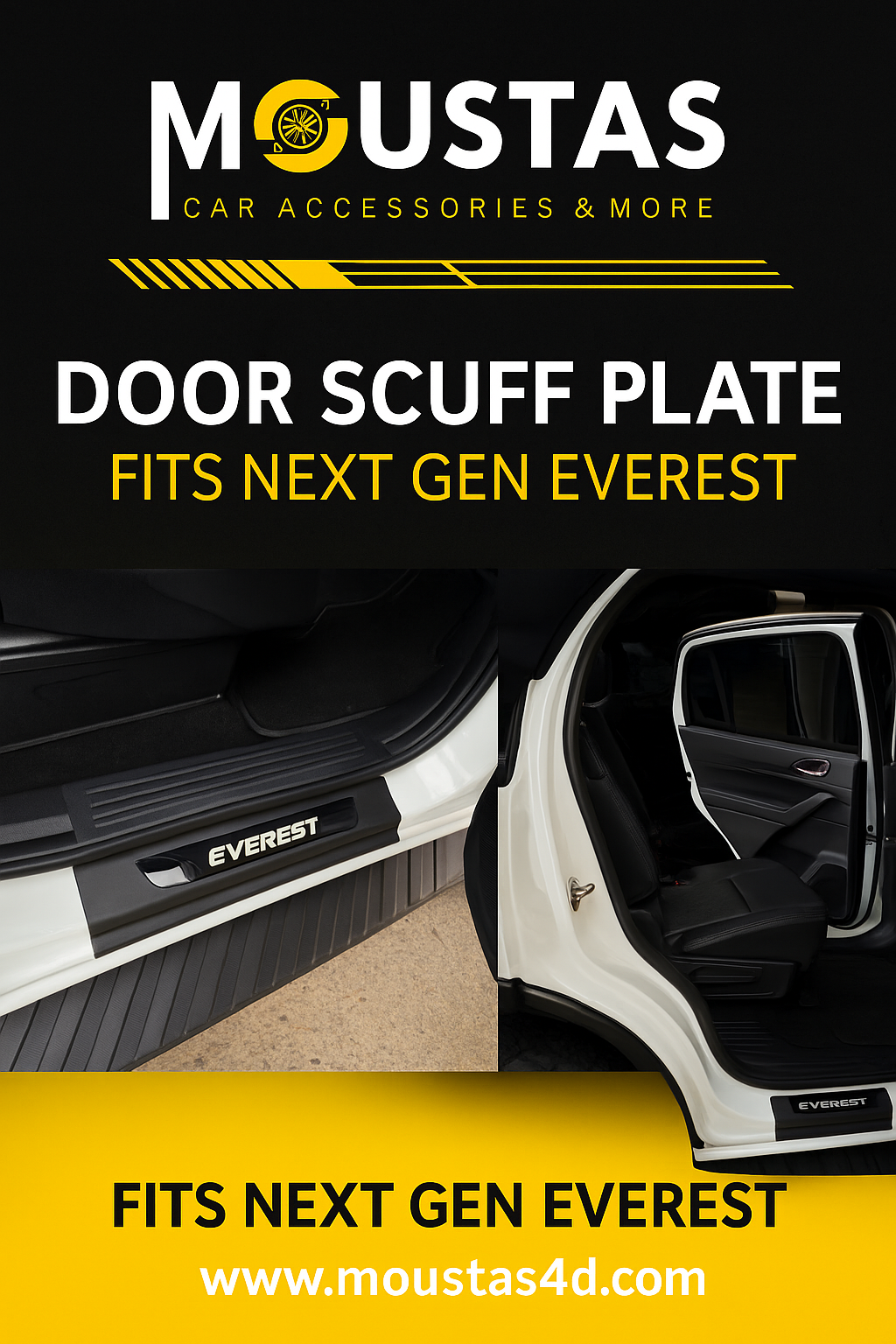 Door sill plate For Ford Everest 2022+