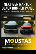MATTE BLACK PANEL For Ford Raptor 2022+