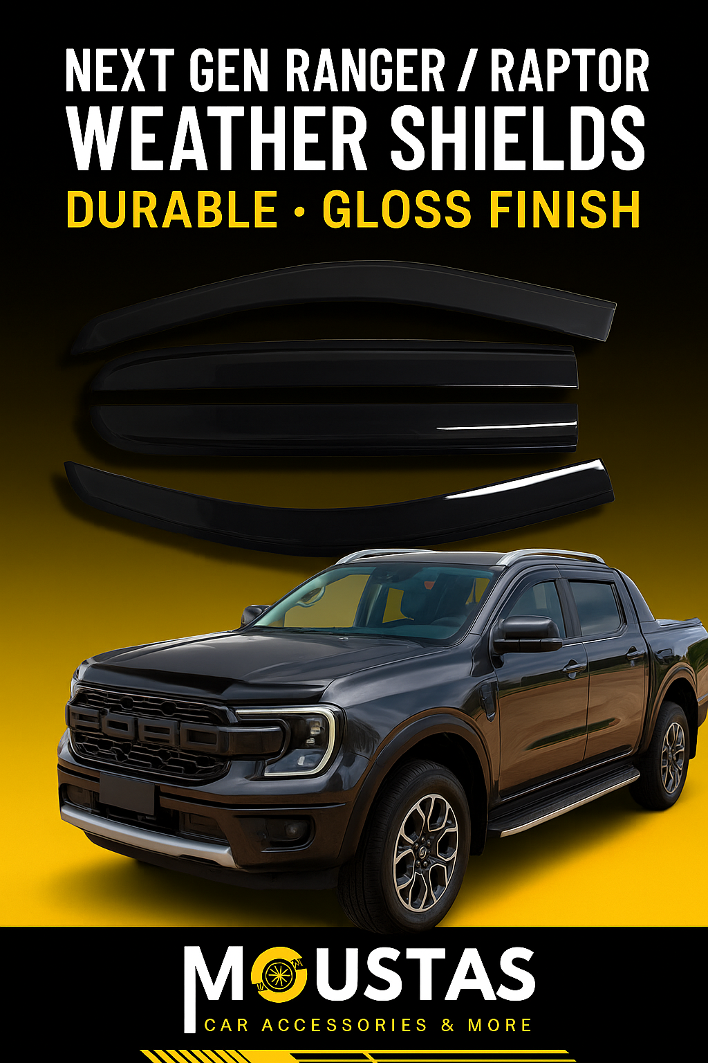 Weather sheilds For Ford Ranger 2022+