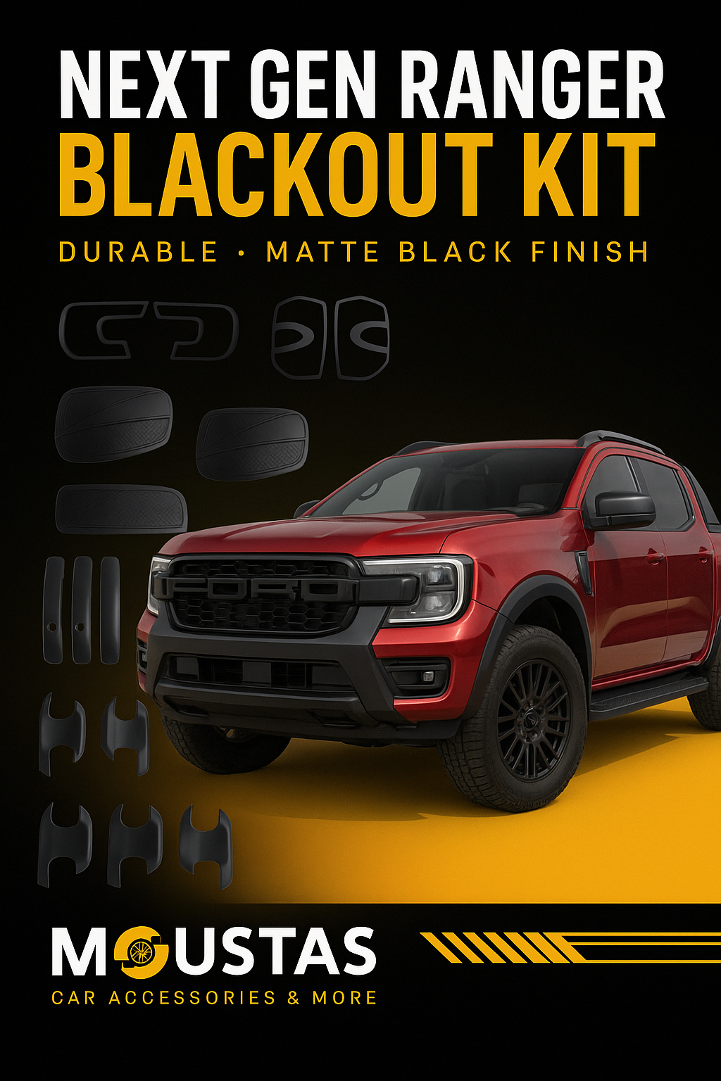Black out kit for Ford Ranger 2022+