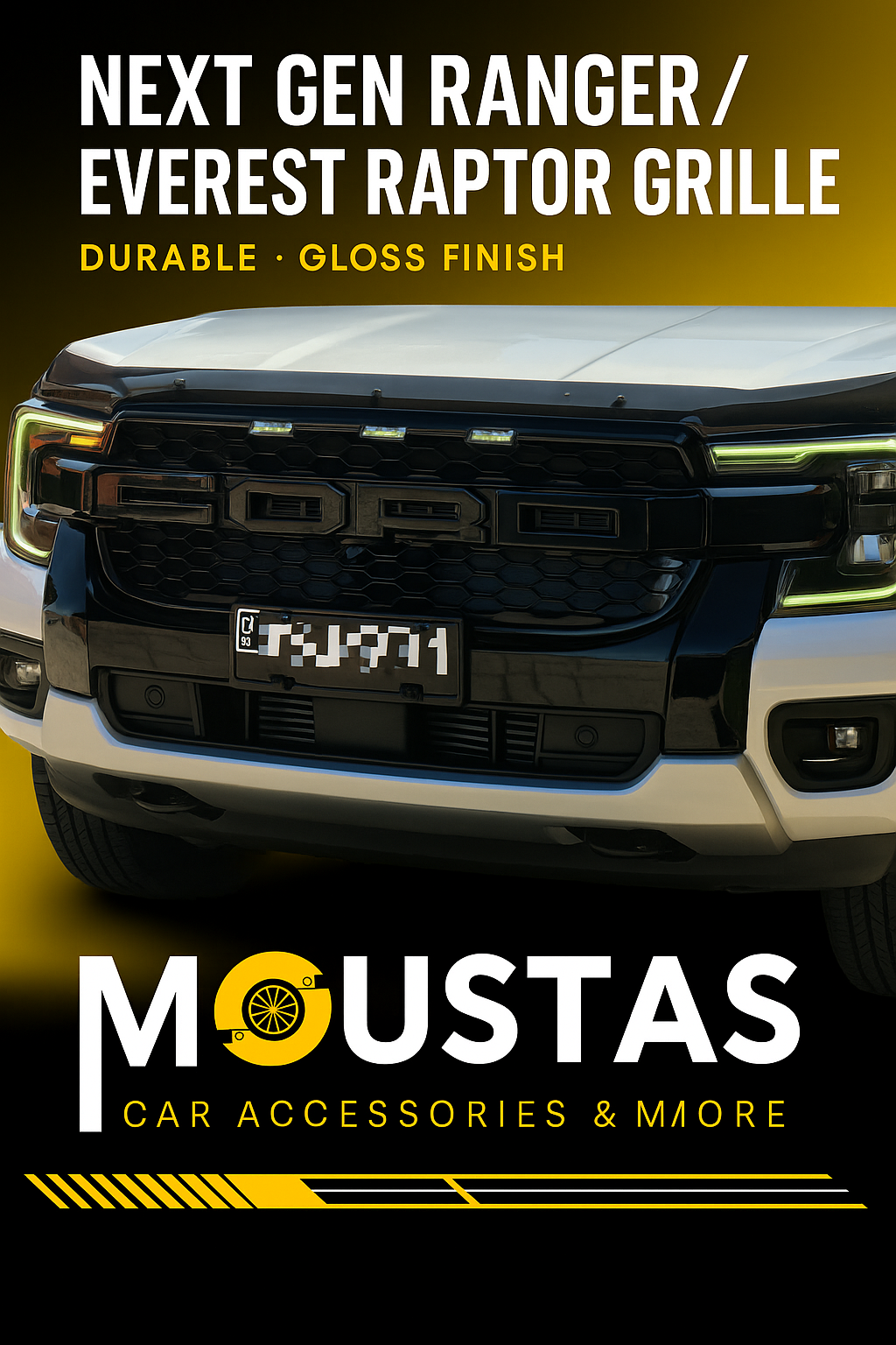 Gloss Raptor Style Grille For Ford 2022+