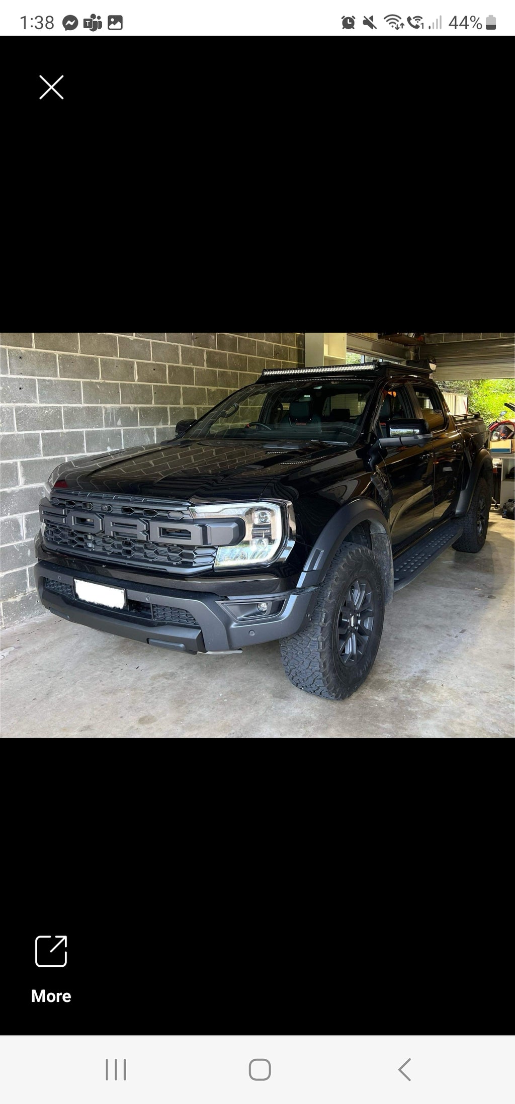 MATTE BLACK PANEL For Ford Raptor 2022+