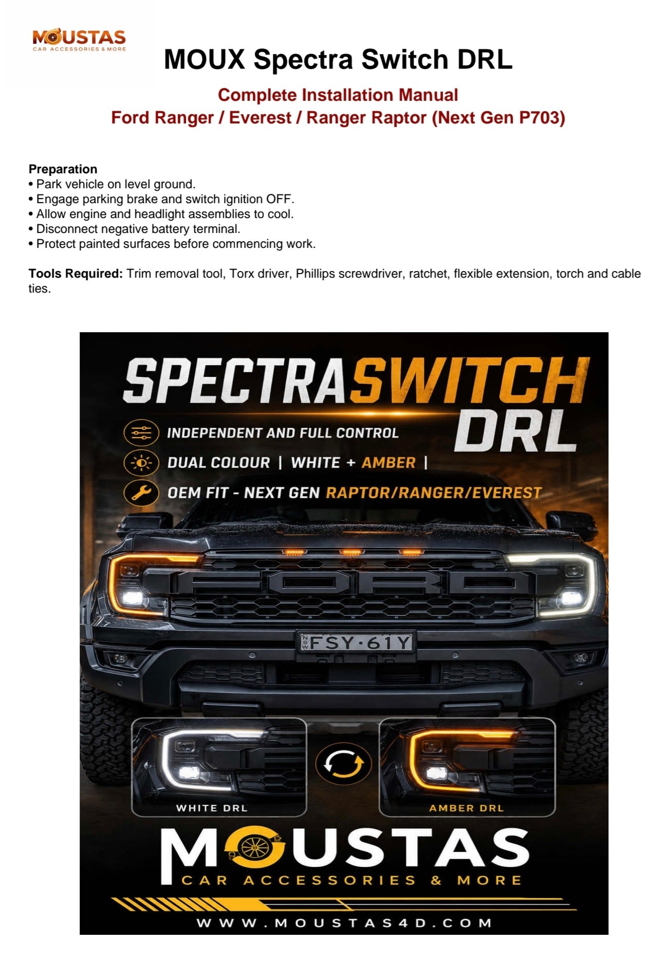 Spectra Switch DRL for Ford 2022+