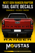 Tailgate Decals For Ford Ranger & Raptor 2022+