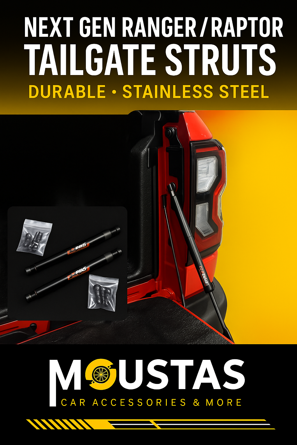 Tailgate Struts For Ford Ranger 2022+