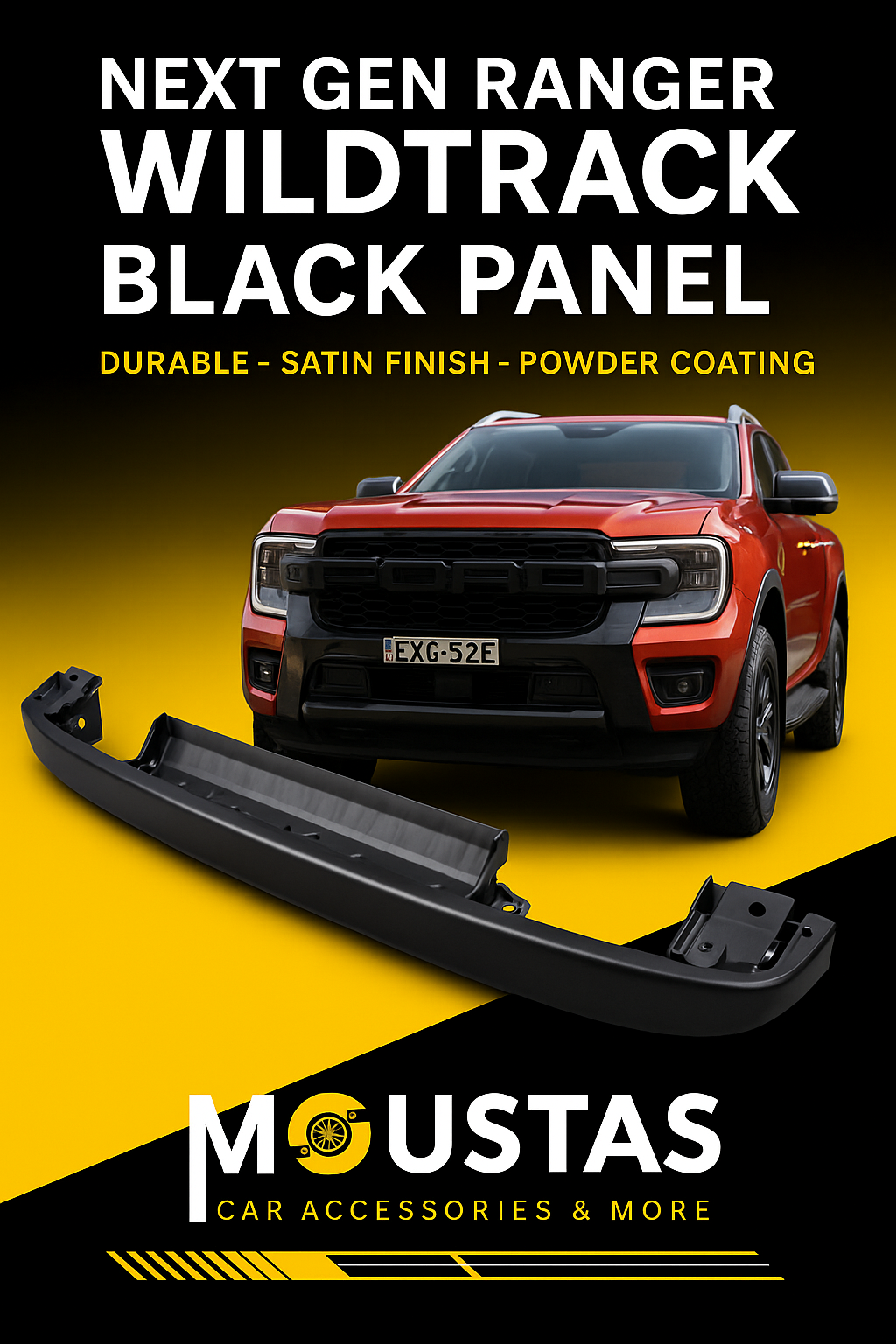 Bumper black Panel for Next Gen Wildtrack 2022+