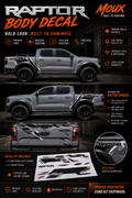Raptor body decal