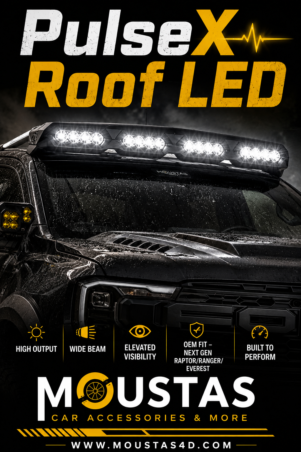Pulse X Roof LED bar for Ford 2022+
