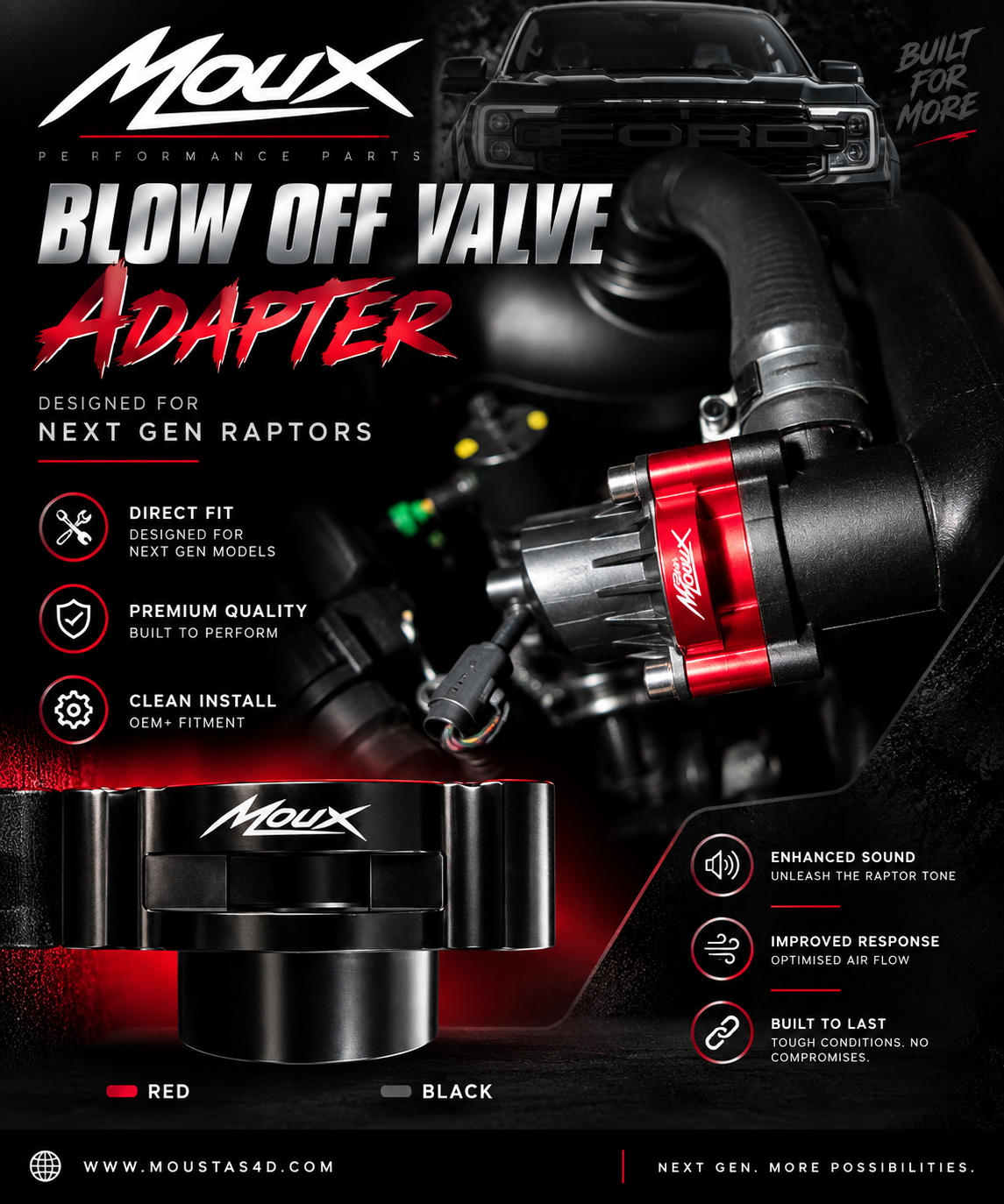 Moux - BOV Adapter suits Next Gen Raptor
