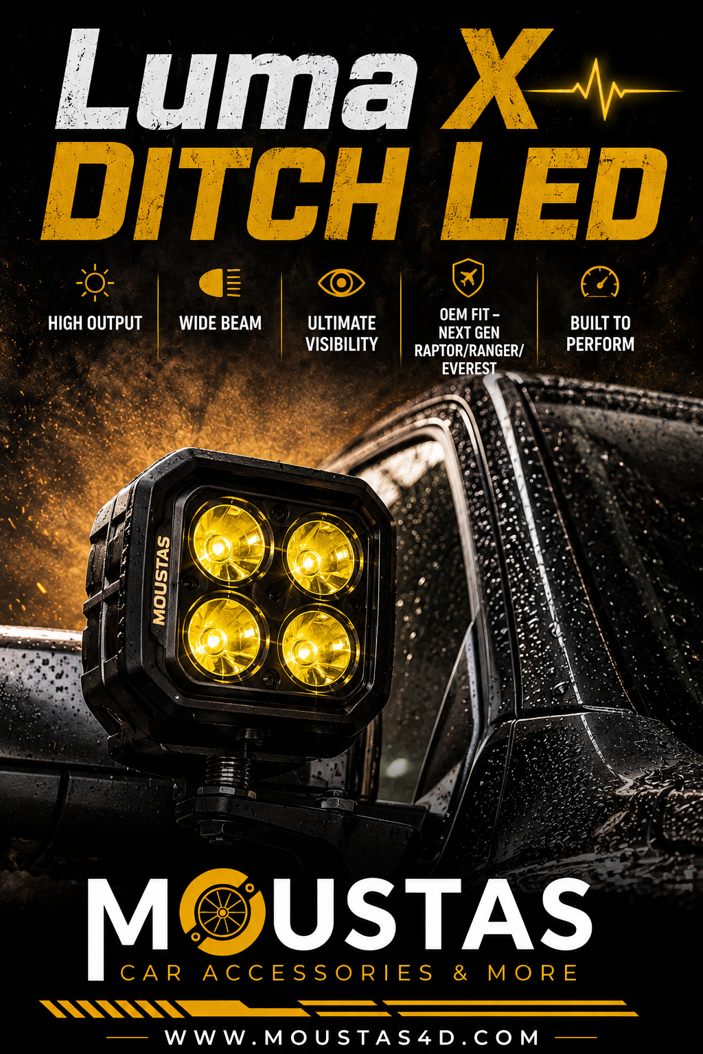Luma X Ditch lights For Ford 2022+