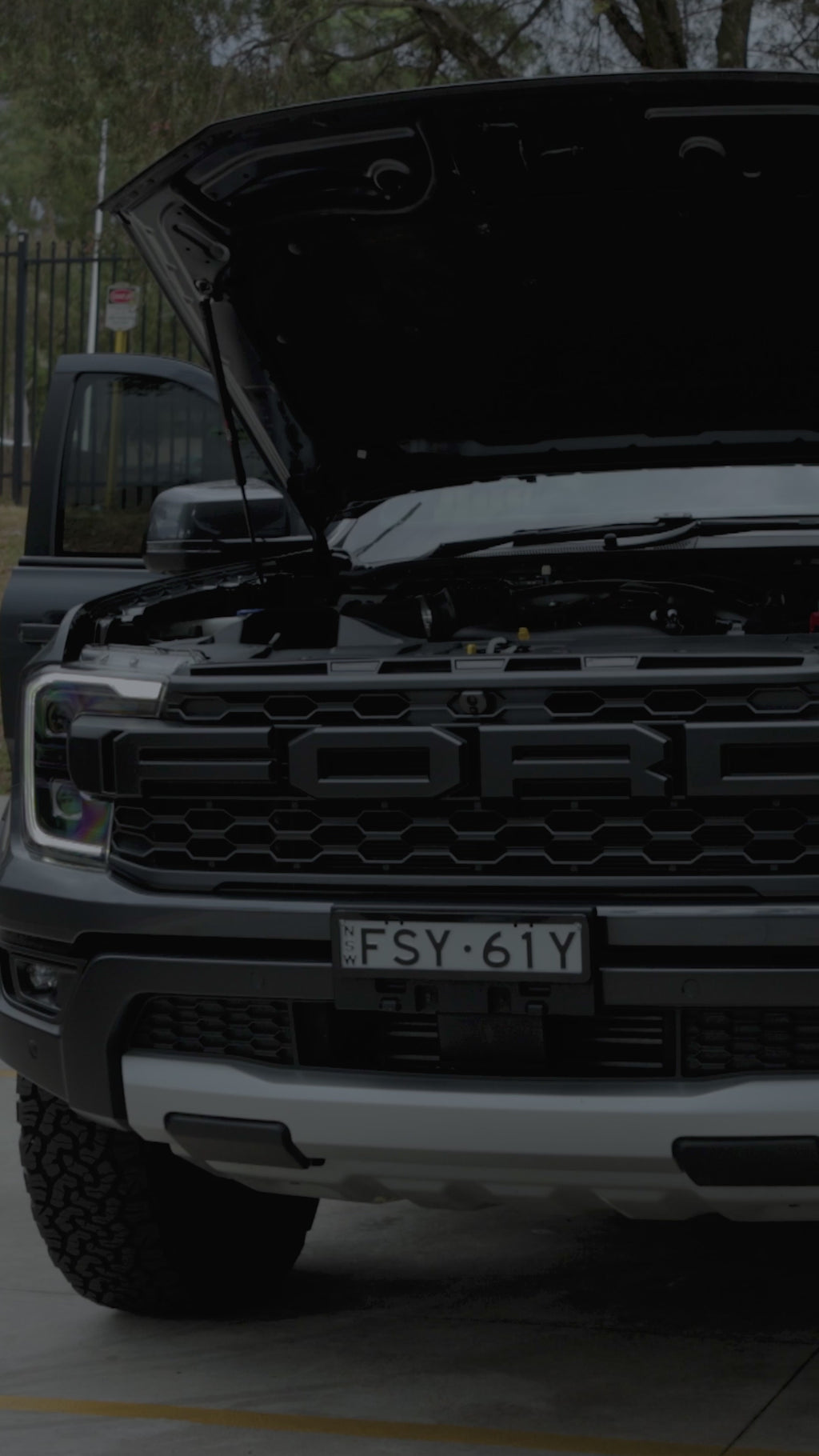 MATTE BLACK PANEL For Ford Raptor 2022+